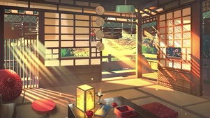 室内夕阳
