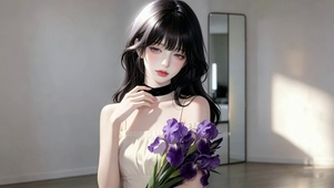 纯欲光影里的鸢尾香