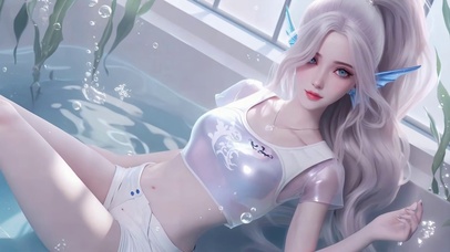 唯美水境浴缸人鱼姬