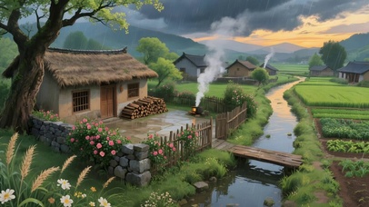 乡村的雨季