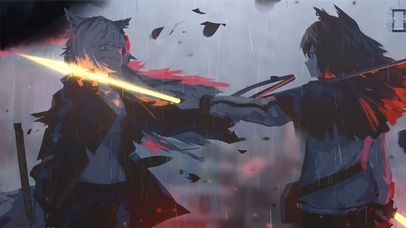 明日方舟唯美插画