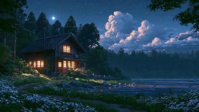 治愈唯美夜景