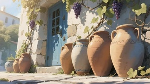 清新绿色静谧小屋