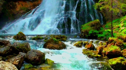 4K唯美治愈山涧流水