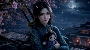 双剑侍女