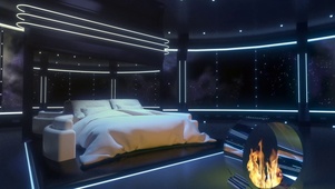 宇宙太空船卧室