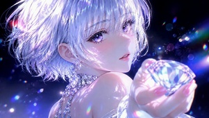 闪耀钻石二次元美少女