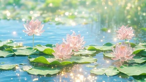 护眼荷花