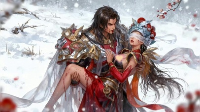 项羽虞姬雪地