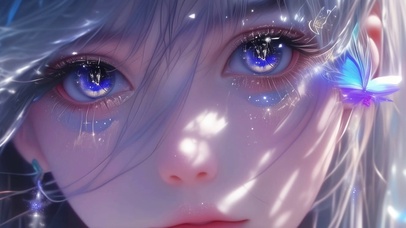 眼睛里藏着星星