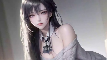 忧郁的毛衣女神