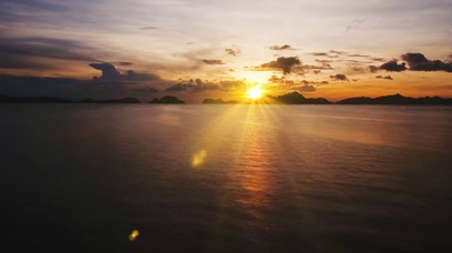 唯美大海晚霞