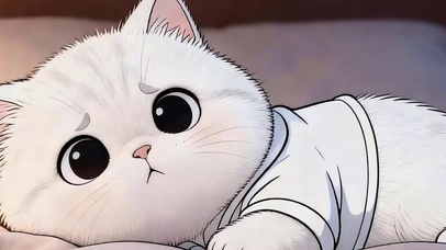 睡觉猫咪带鱼屏