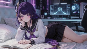 爱学习的美少女