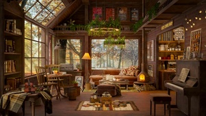 阳光树林咖啡小屋