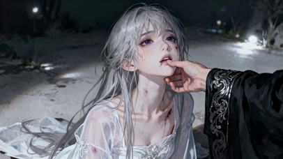 银发少女主人的虐心互动瞬间