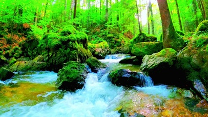 护眼山涧流水4K