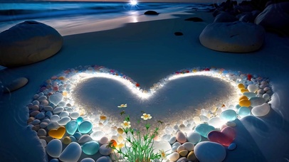 爱心海底