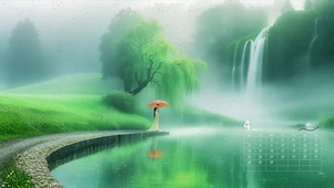 四月烟雨朦胧
