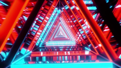 无限隧道三角-红色(双端)