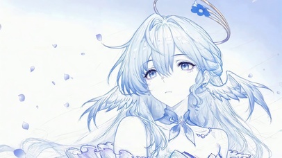 简约线画知更鸟