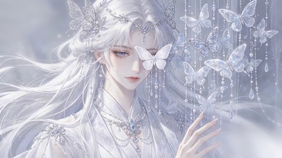 梦幻白蝶少女