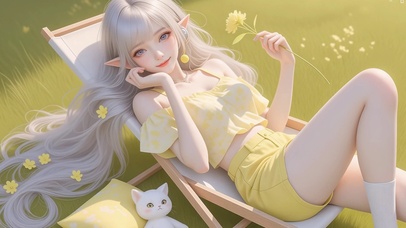 精灵美女高清4k