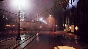 城市雨景