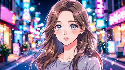 霓虹灯光