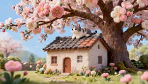 胖猫的春日小窝