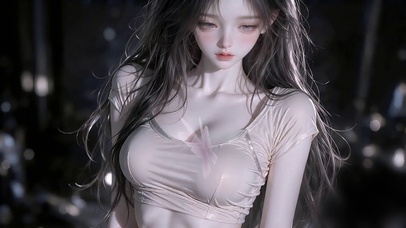 治愈温柔长发少女