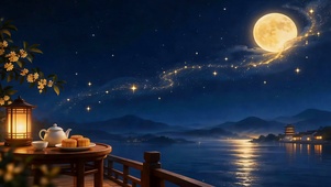中秋月圆之夜