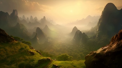 治愈黄昏美景
