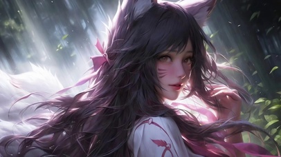 绝美狐耳和风少女