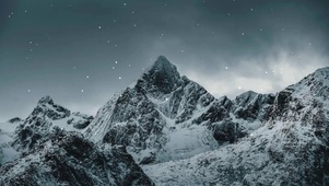 雪山夜景
