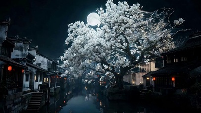 古风夜景