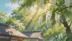 春天的槐花