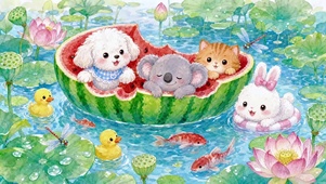 夏日西瓜船