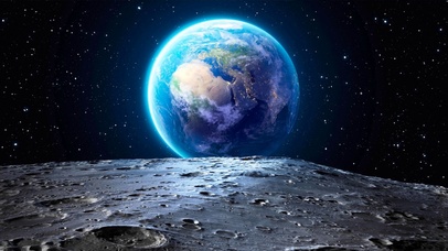 站在月球看地球