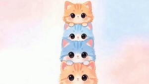 四只可爱猫咪