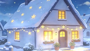 夜景雪景带鱼屏