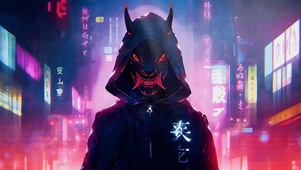 赛博朋克面具男