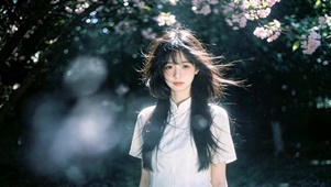 樱下少女