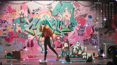 10月日历壁纸动漫