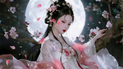 花前月下古风美女2