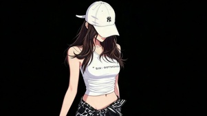 帽下晚风少女