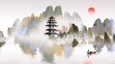 国潮山水