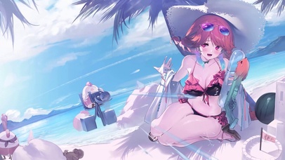 海边美少女