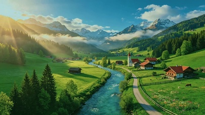 治愈系航拍风景