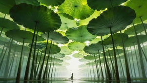 碧绿荷叶
